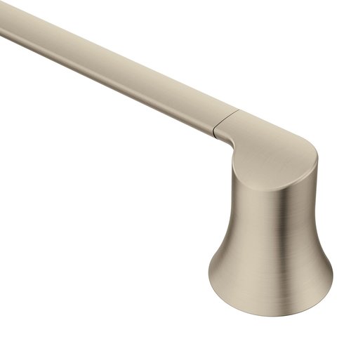 Moen Doux Brushed Nickel 24-Inch Single -Towel Bar, YB0224BN