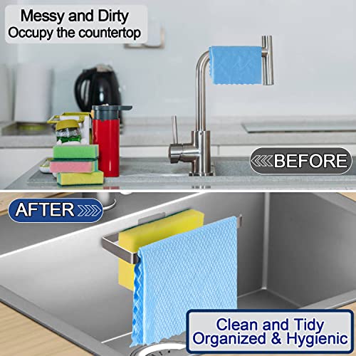 GAViA Stainless Steel Sink Caddy – Removable Sponge Holder & Organizer