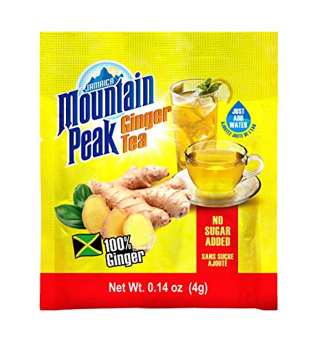 Jamaica Mountain Peak Unsweetened Instant Ginger Tea - 14 Sachets