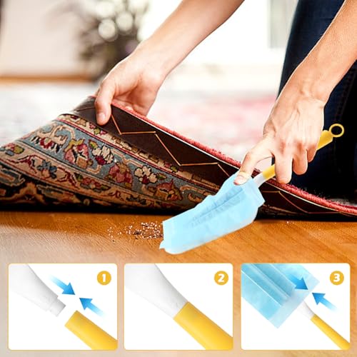 Heavy-Duty 10 Pcs Swiffer Duster Handle Replacement Set - Compatible with Swiffer Wand