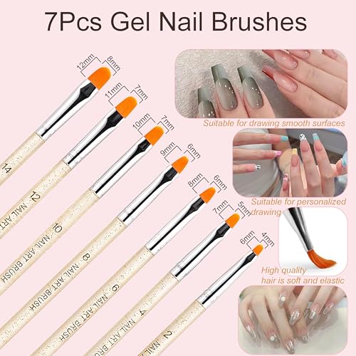 MYR 34-Piece Nail Art Brush Set and Design Kit with Dotting Tools