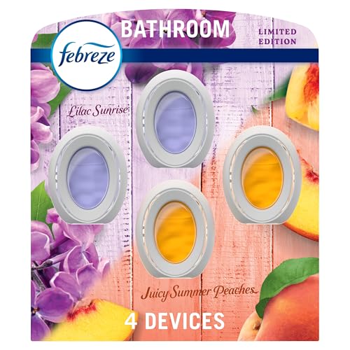 Febreze Bathroom Air Freshener, Odor-Fighting, Plug In Alternative,