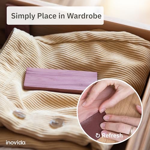 Cedar Wood Blocks – Natural Freshener for Clothes & Storage – 16 Pack