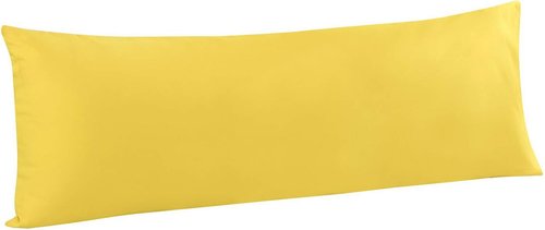 FLXXIE Body Pillow Cover - Super Soft Microfiber | 20x54 Long Pillowcase, Wrinkle & Stain Resistant, Yellow