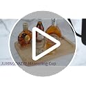 JUXINGDAZYF 2 Pack Red Measuring Shot Glasses for Espresso & Liquids