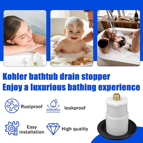 Kohler Bathtub Drain Stopper | Leak-Free Pop Up Assembly