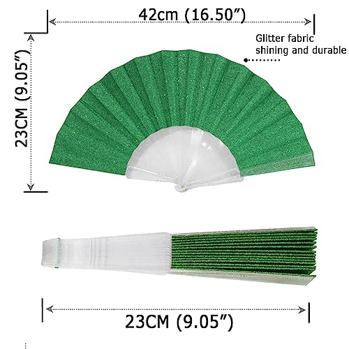 HeyToo Glitter Handheld Fan - Elegant Cooling Accessory for Parties