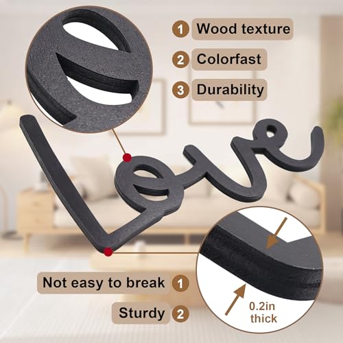 Love You Bye Sign - Modern Farmhouse Wall Decor for Entryway