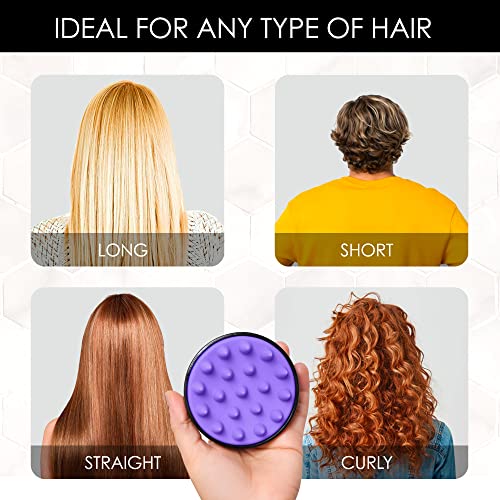 URBAN SOMBRERO Silicone Hair Scalp Massager & Shampoo Brush