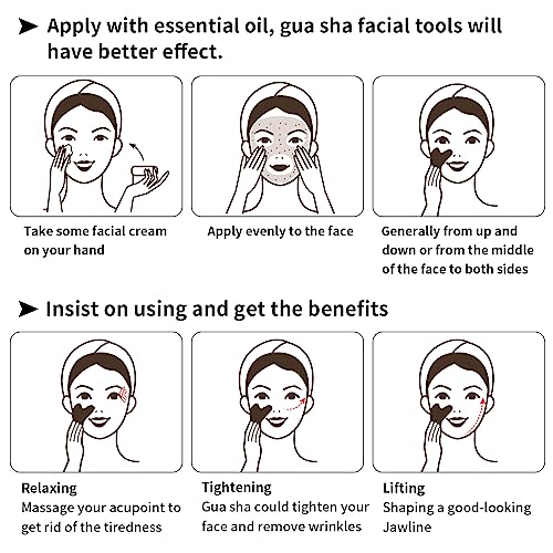 Natural Obsidian Gua Sha Facial Tool for Face, Jawline & Skincare