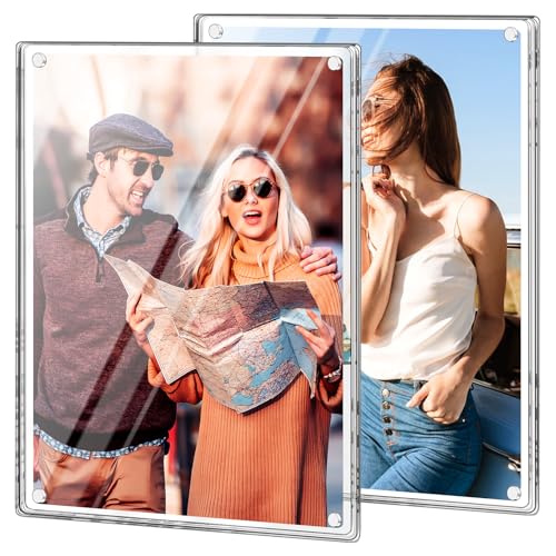 8.5x11 Acrylic Magnetic Picture Frame for Refrigerator & Metal Surfaces