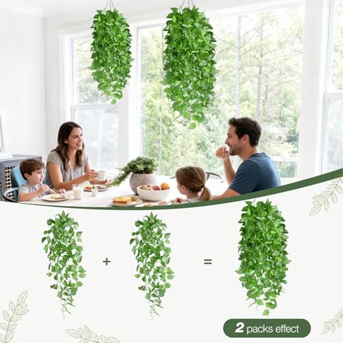 Watermelon Pattern Vine - 2 Pack 40" Artificial Hanging Plants for Indoor Decor