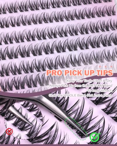 Wispy Lash Clusters Natural Eyelash Extensions 9-12mm