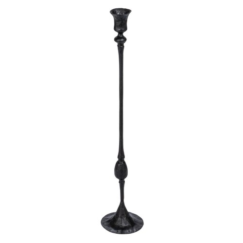 Creative Co-Op Tall Decorative Hand-Forged Metal Taper Holder, Black
