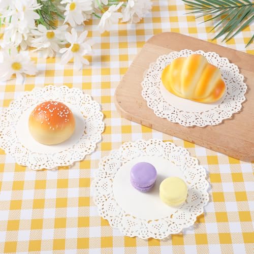 150 PCS White Lace Paper Doilies, 6.5 Inch Round Placemats