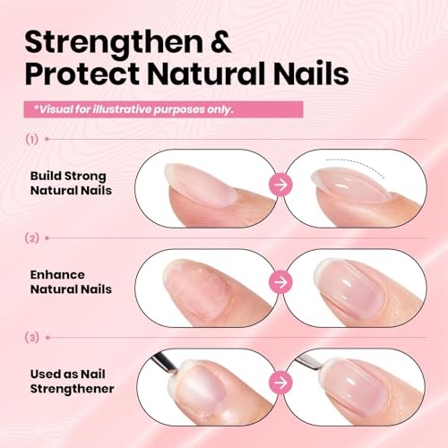 Beetles Clear Builder Gel for Nails - 8-in-1 Nail Strengthening & Apex Building Gel