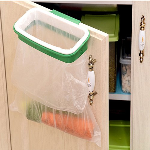 Lunies Over Cabinet Trash Bag Holder - Space-Saving Kitchen Organizer