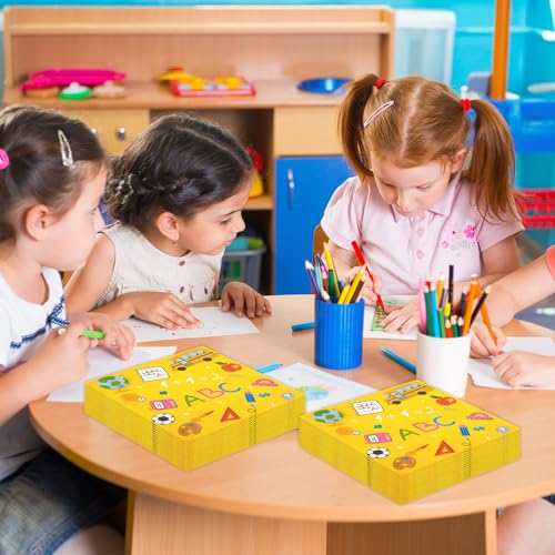 50pcs Back to School Paper Napkins 6.5in Disposable Lunch Party Supplies