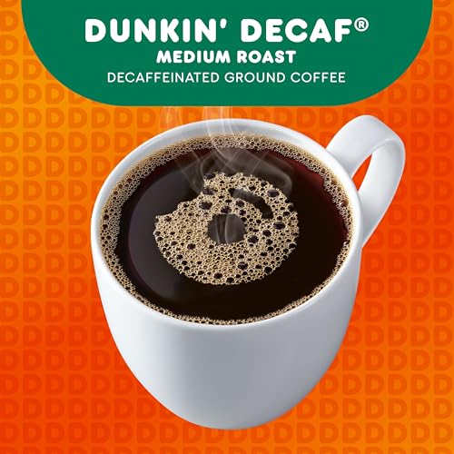 Dunkin' Decaf Medium Roast Coffee K-Cups, 22 Count for Keurig