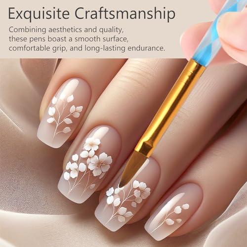 Kootinn 5 Pcs Nail Art Clean Up Brushes - Gel & Polish Removal Tools