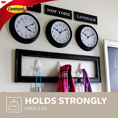 Command 3M Quartz Double Hook - Easy to Use Wall Hook