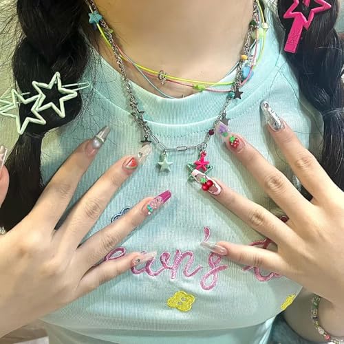 Major Dijit 3D Resin Fruit and Flower Nail Charms Assorted Set