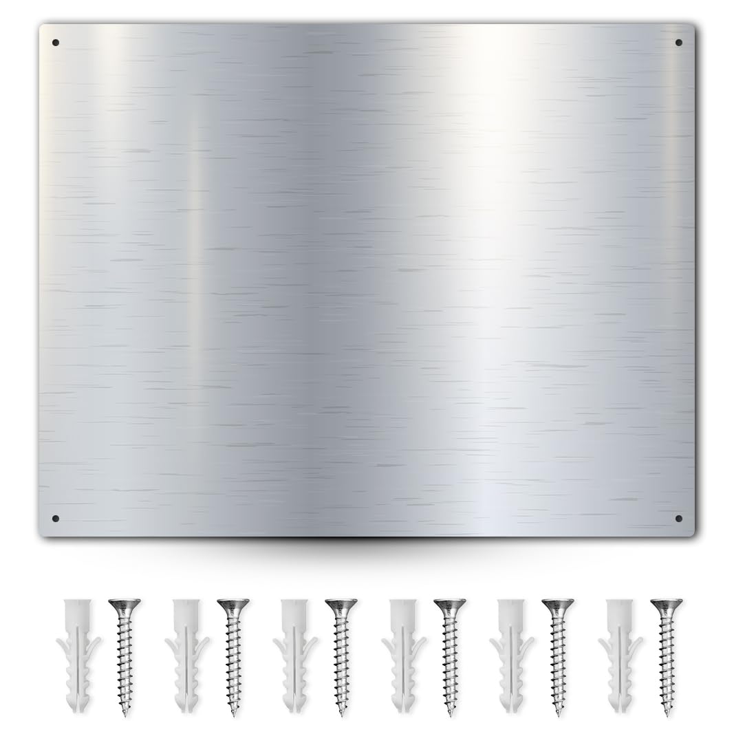 30" x 24" Backsplash for Kitchen Wall Stove Backsplash Protector with Ultra Flat and Flushed Metal Backs plash for Panel Stainless Steel (1)