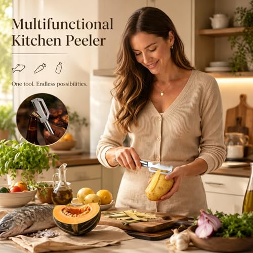 4-in-1 Stainless Steel Multifunctional Kitchen Peeler Tool