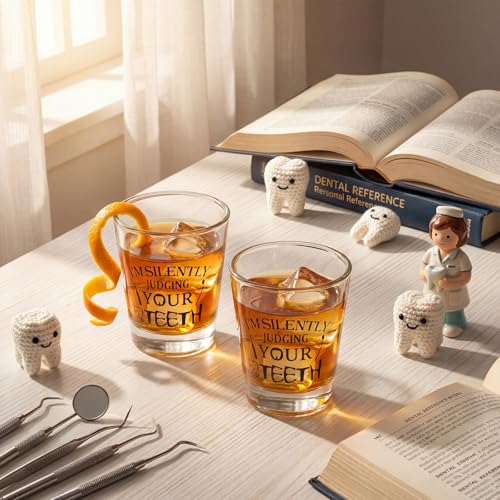 2-Piece Dental Assistant Shot Glass Set - Funny Graduation Gift