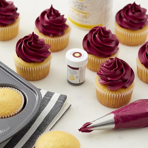 Wilton Burgundy Gel Food Coloring - 1 oz Concentrated Dye for Icing
