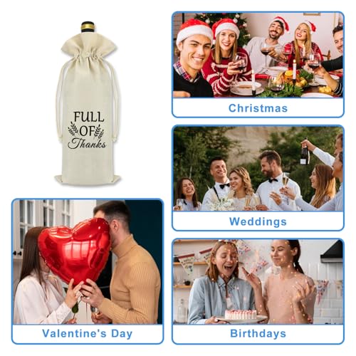 Thank You Wine Bag for Gifts - Thanksgiving & Holiday Appreciation