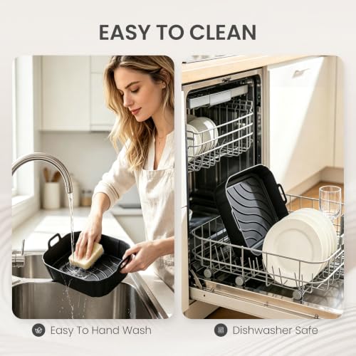 Redfly Silicone Air Fryer Liners - 2 Pack Reusable 8.5in