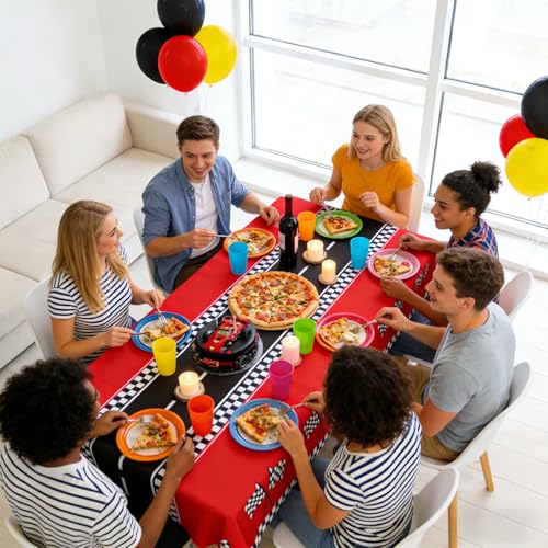 Slergut Racing Car Birthday Party Decorations - 3 Pack Tablecloths