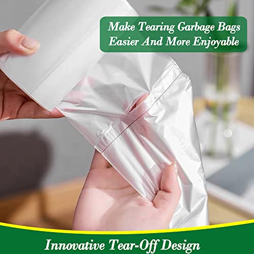 Hommaly 2 Gallon Mini Clear Trash Bags - 120 Count - Unscented