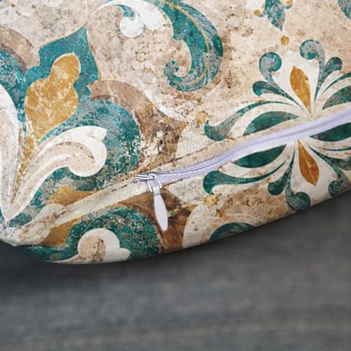 Emvency 20x20 Inch Moroccan Vintage Tile Throw Pillow Cover