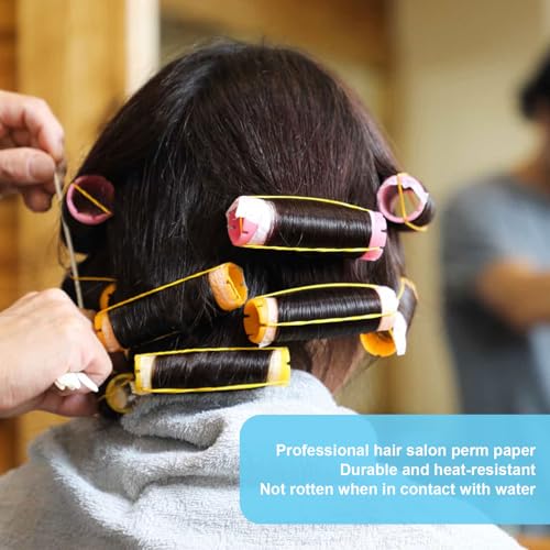 Pndeyo 100pcs Hair Perm End Papers, Heat Resistant Curling Papers