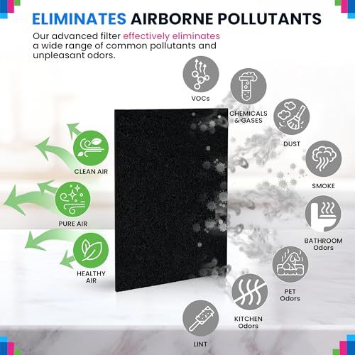 Bagean A2 F2 Activated Carbon Filters for Filtrete Air Purifier - 2-Pack