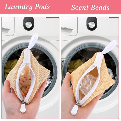 4-Pack Small Mesh Laundry Pod Bags - Anti-Sticking Organizers