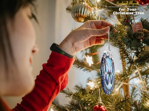 Handmade Purple Butterfly Christmas Ornament - Unique Decor
