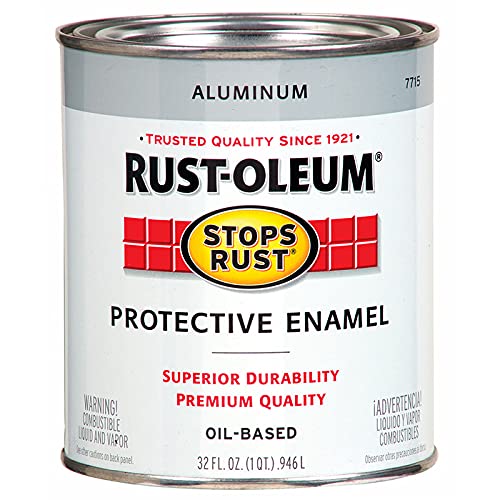 Rust-Oleum Stops Rust Metallic Aluminum Enamel Paint - 2 Pack, Brush On Protective Coating