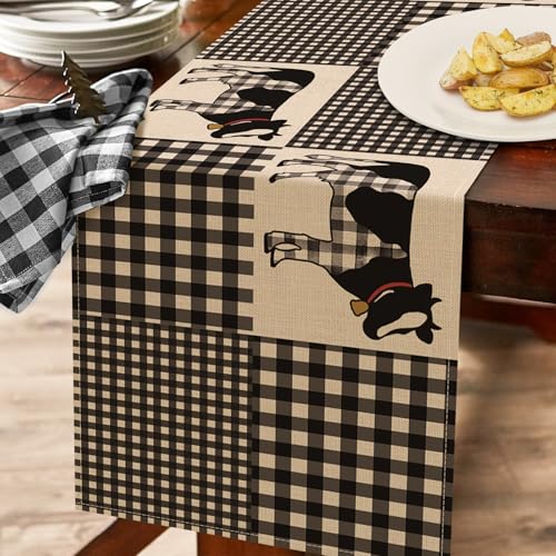 Buffalo Plaid Table Runner, 13x72 Inches - Farmhouse Decor