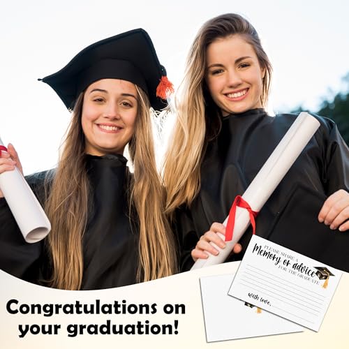 30 Pcs Graduation Advice Cards 2026 - Share A Memory & Advice Party Favors