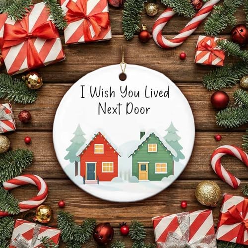 Ceramic Christmas Ornaments for Best Friends with Gift Box