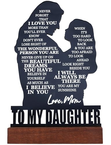 Mother Daughter Acrylic Plaque - Heartfelt Inspirational Gift