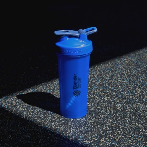 BlenderBottle Classic V2 Shaker Bottle, 20 oz Protein Mixer - Reflex Blue