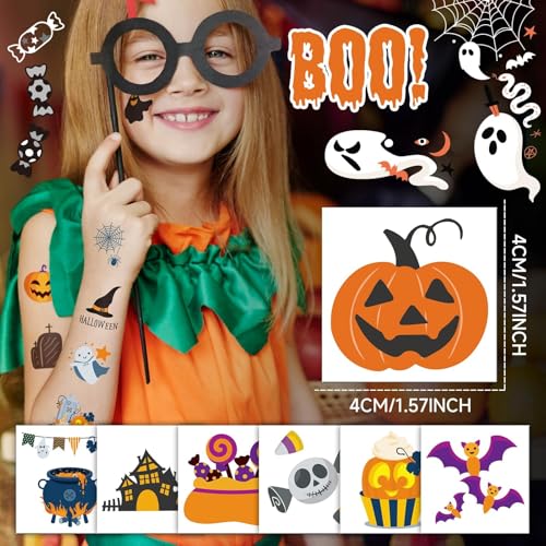 EMOME 408 Sheets Halloween Temporary Tattoos for Kids Party Favors