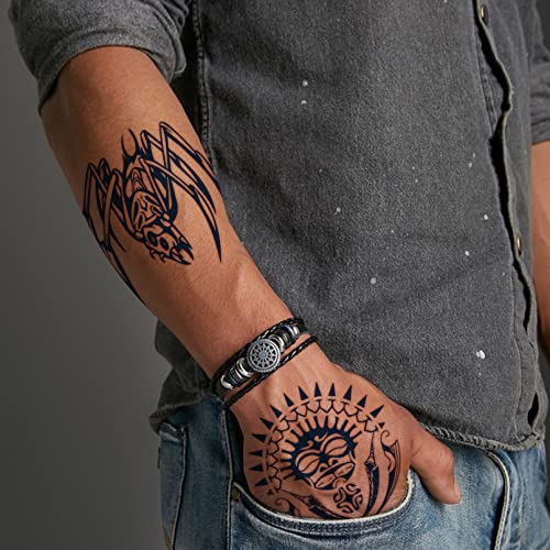CUTELIILI Celtic Viking Temporary Tattoos - Waterproof Norse Designs 10 Pcs