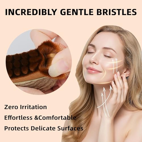 CACRTY Lymphatic Drainage Face Brush – Ultra-Soft Contour Massager