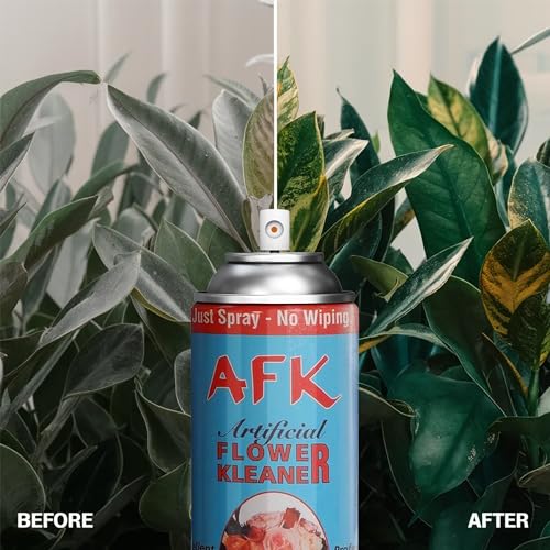 Silk Flower Cleaner Spray for Artificial Plants & Flowers - Dust Remover, Shine Enhancer, & No-Wipe Finish Treatment - Aerosol Spray for Fake Plants, Leaves & Décor