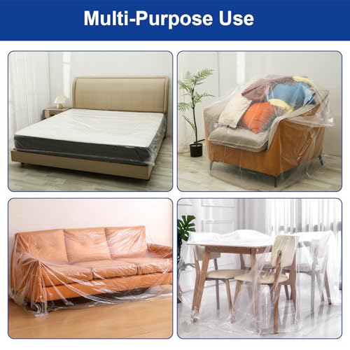 TopSoon Twin Mattress Bag for Moving & Storage - 2 Pack, 1.5 Mil Waterproof Protector